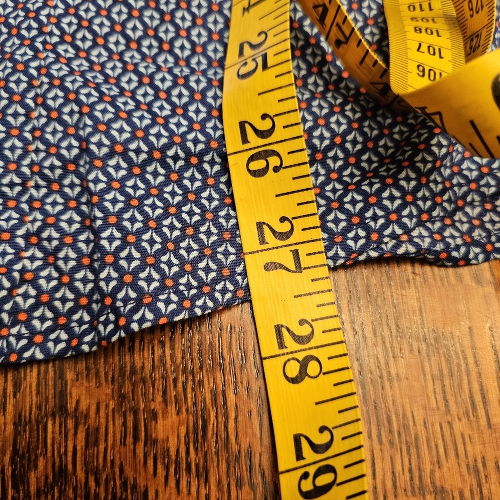 Cinch Blue and Orange Pattern Western Button Down Shirt - Picture 10 of 11